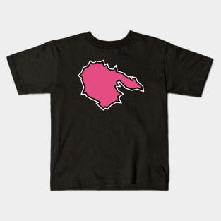 Hornby Island, BC in Dusty Rose Pink - Vacation Swag - Simple - Hornby Island Kids T-Shirt